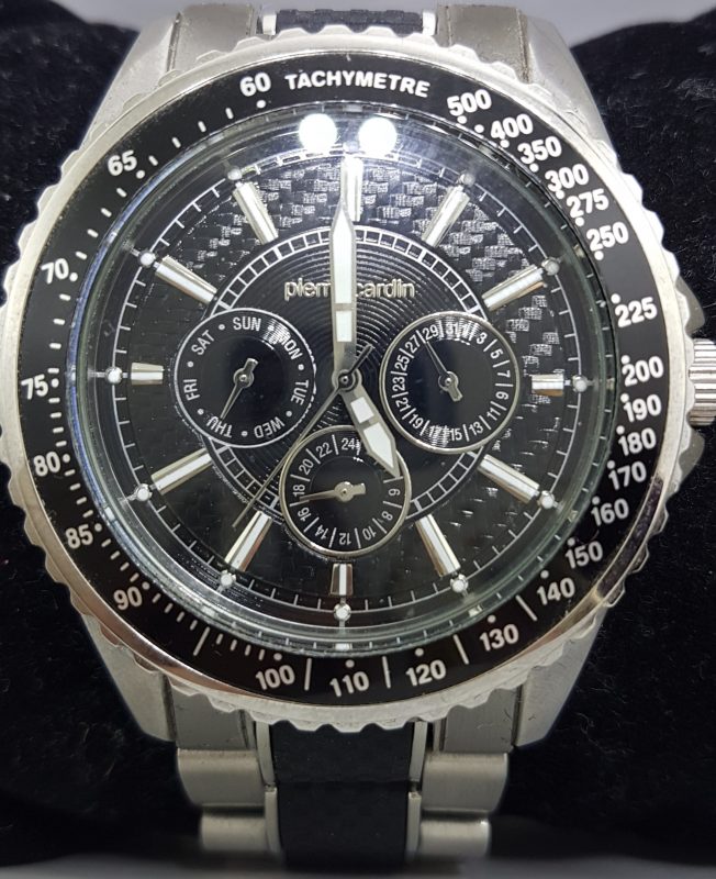 Pierre Cardin Watch - Black and Stainless Steel