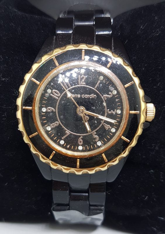 Pierre Cardin Watch - Black & Rose Gold Tone