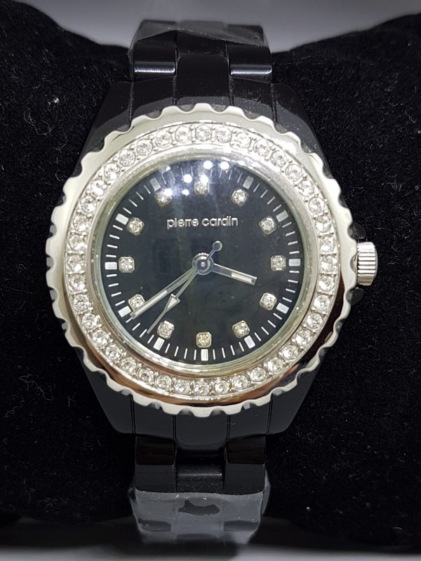 Pierre Cardin Watch - Black and Swarovski Crystal
