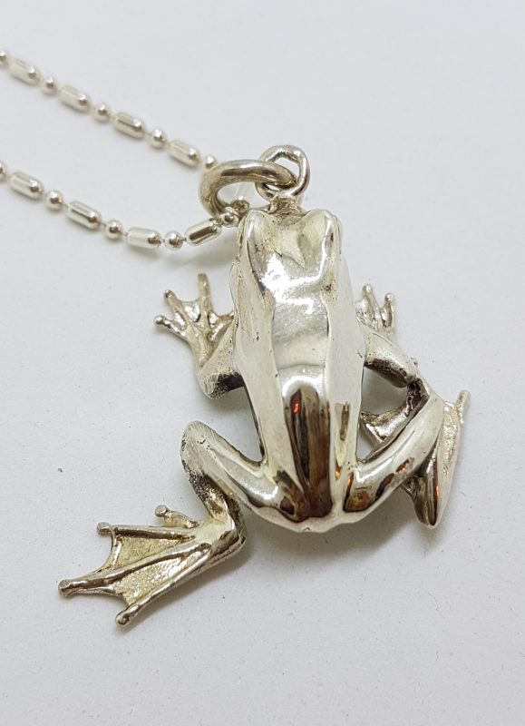 20200615_185246 Sterling Silver Frog Pendant on Sterling Silver Chain