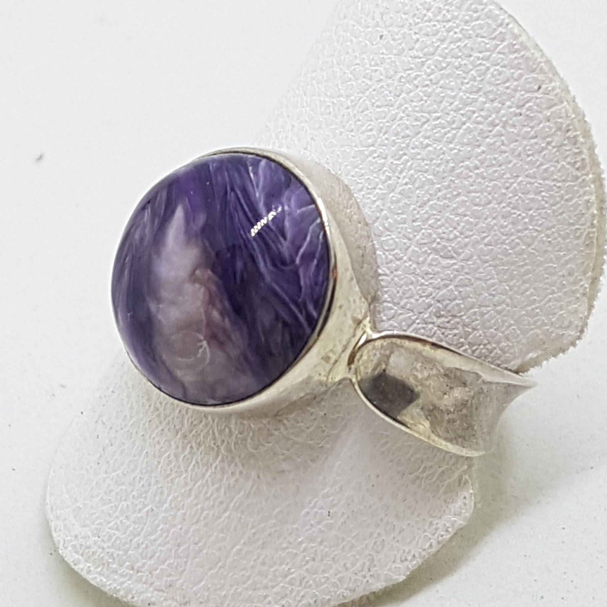 20200625_123708 Sterling Silver Round Charoite Ring