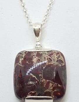 Sterling Silver Square Pendant on Silver Chain