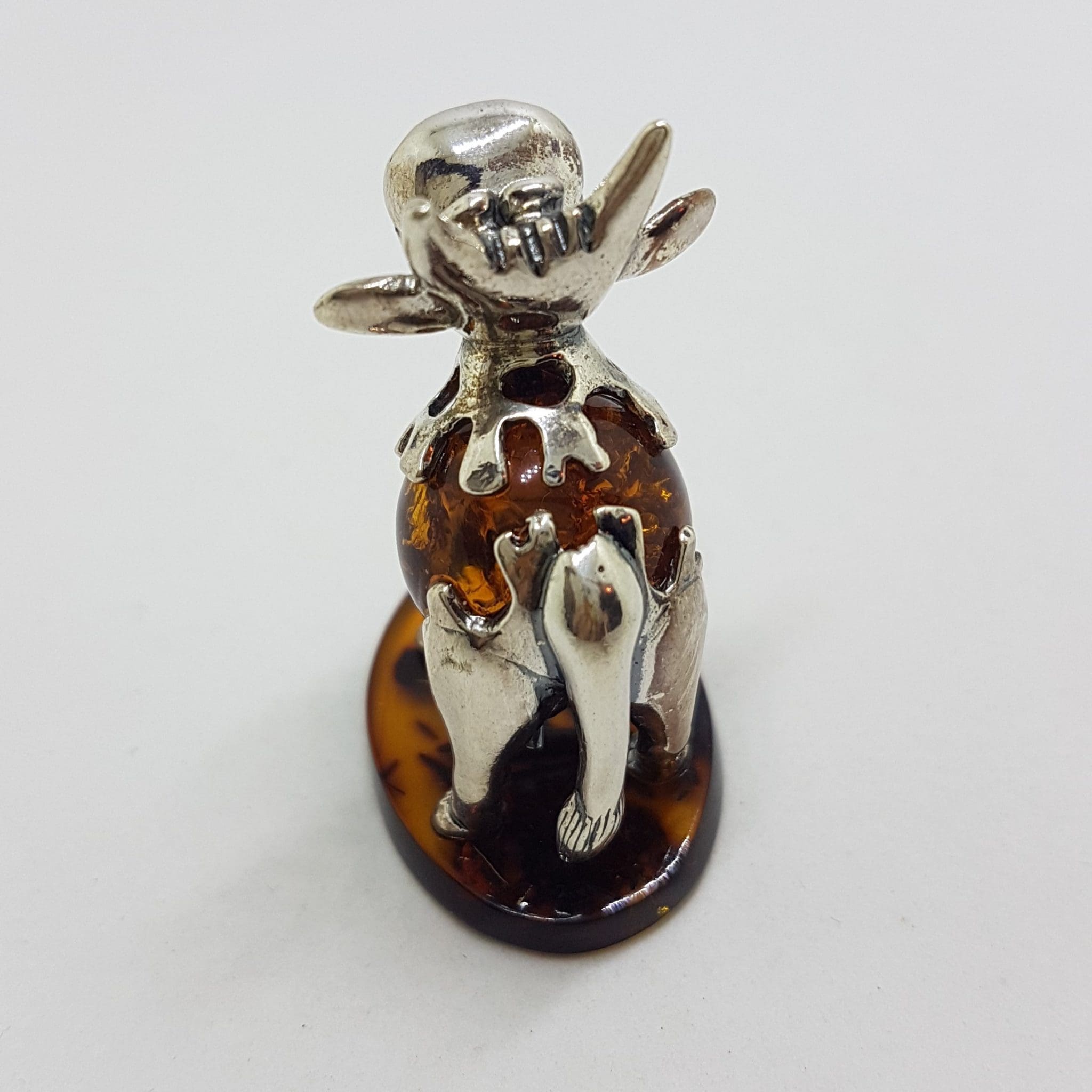 20200711_220018 Gorgeous Cow / Bull - Sterling Silver Natural Baltic Amber Figurine / Statue / Sculpture