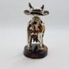 Gorgeous Cow / Bull - Sterling Silver Natural Baltic Amber Figurine / Statue / Sculpture