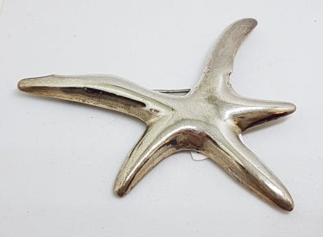 Sterling Silver Large Starfish Brooch
