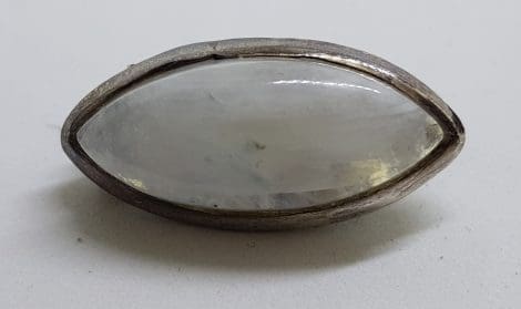 Sterling Silver Oval Moonstone Brooch