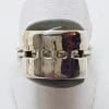 Sterling Silver Very Unusual and High Set Labradorite Ring