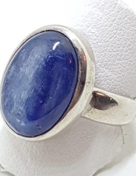 Sterling Silver Oval Kyanite Ring