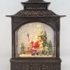 Christmas Glitter Snowglobe Lantern - Santa Taking a Selfie with a Reindeer / Rudolph - Christmas Ornament #3