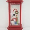 Christmas Glitter Lantern – Snowman with a Candy Cane – Christmas Ornament Design #11