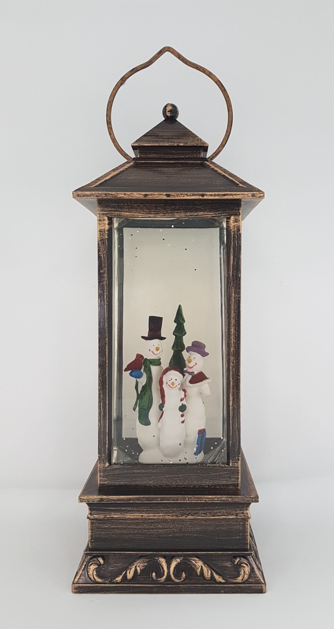 Christmas Glitter Lantern – Snowman Family – Christmas Ornament Design #15