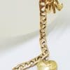 9ct Yellow Gold 2 Charms Bracelet with Heart & Love, Hope, Charity Charm