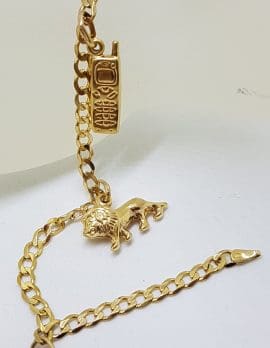 9ct Yellow Gold Charm Bracelet - 3 Charms