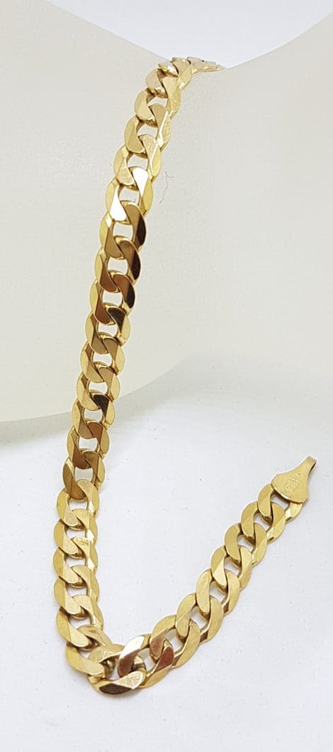 9ct Yellow Gold Long Flat Link Bracelet
