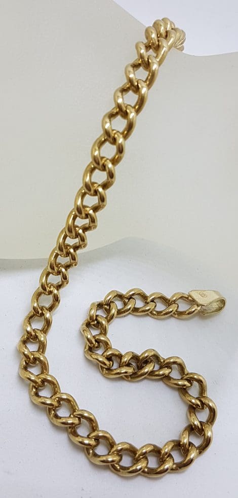 9ct Yellow Gold Long Curb Link Bracelet - Ladies / Gents
