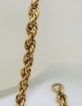 14ct Yellow Gold Twist Link Bracelet - Ladies / Gents