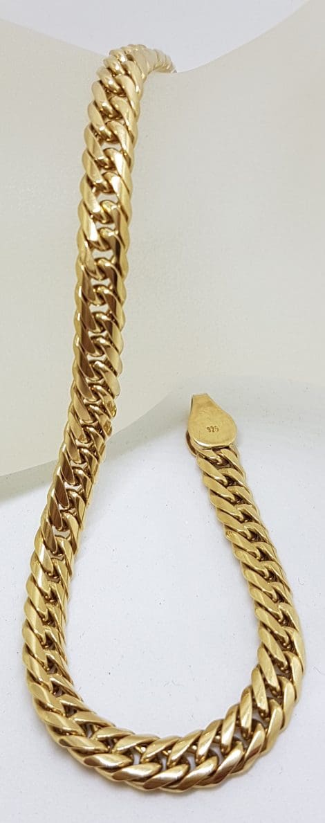 9ct Yellow Gold Thick & Long Curb Link Bracelet - Ladies / Gents