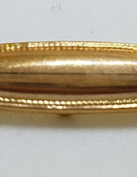 9ct Yellow Gold Oval Baby Bar Brooch – Antique / Vintage