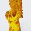 Hand Carved Natural Baltic Amber Small Guardian Angel Figurine / Statue 3