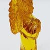 Hand Carved Natural Baltic Amber Small Guardian Angel Figurine / Statue 3