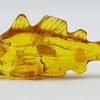 Hand Carved Natural Baltic Amber Small Fish Figurine / Statue