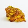 Hand Carved Natural Baltic Amber Small Frog / Toad Figurine / Statue 1