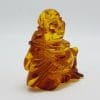 Hand Carved Natural Baltic Amber Small Buddha / Budai Figurine / Statue