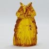 Hand Carved Natural Baltic Amber Small Owl Figurine / Statue 2