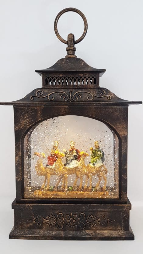 Christmas Glitter Lantern – Three Wise Men – Christmas Ornament Design #7
