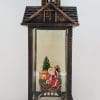 Christmas Glitter Lantern – Santa / Father Christmas in a Sleigh with a Christmas Tree – Christmas Ornament Design #8