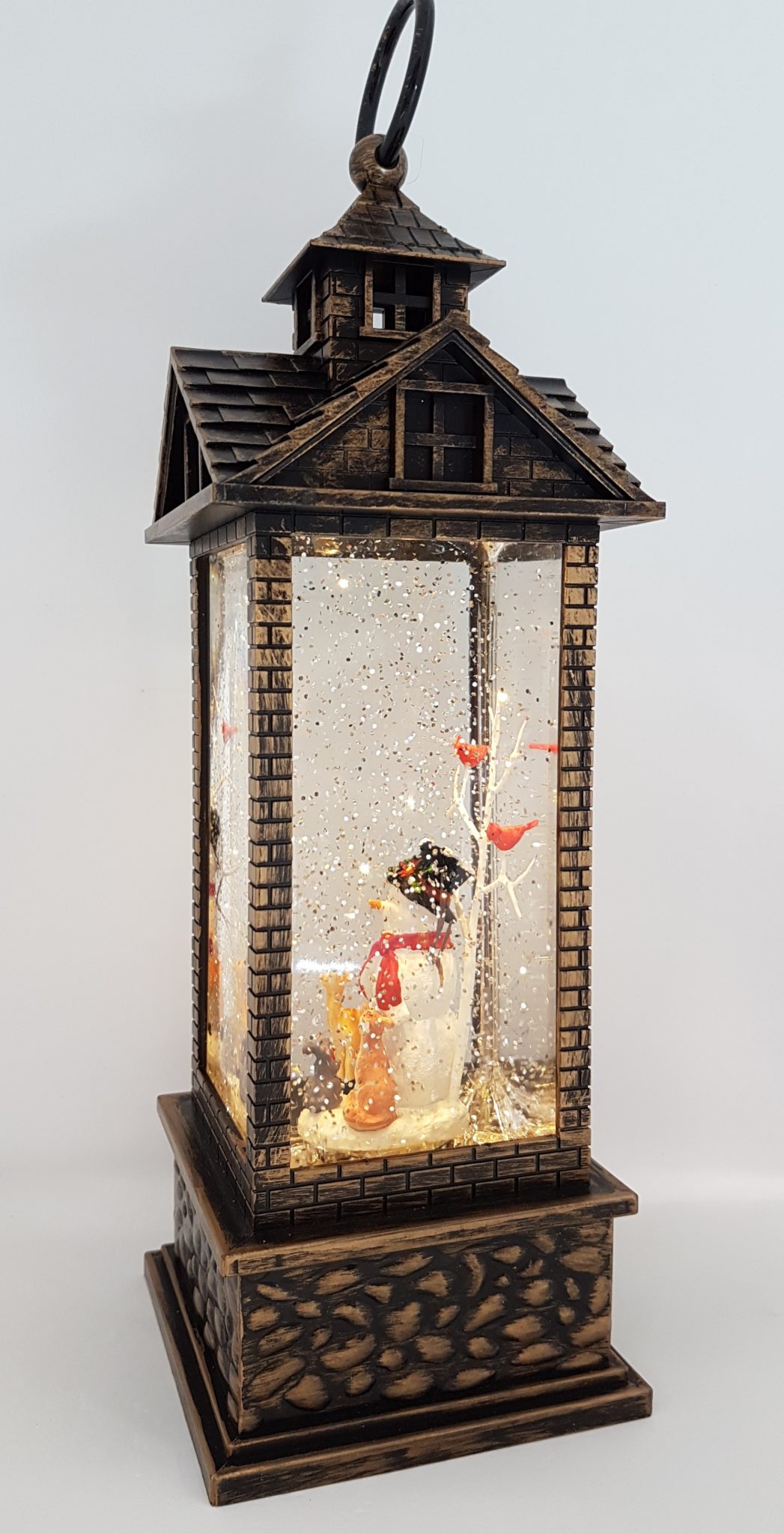 Christmas Glitter Lantern – Snowman & Friends – Christmas Ornament Design #19