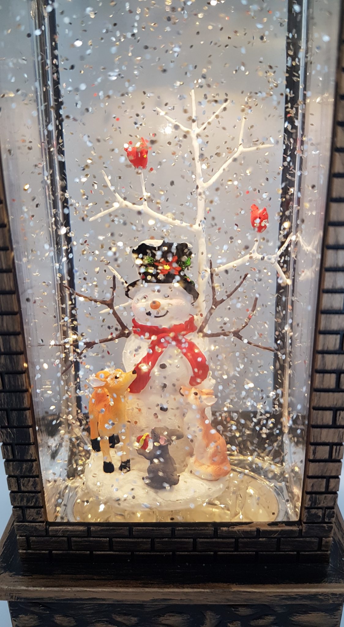 Christmas Glitter Lantern – Snowman & Friends – Christmas Ornament Design #19