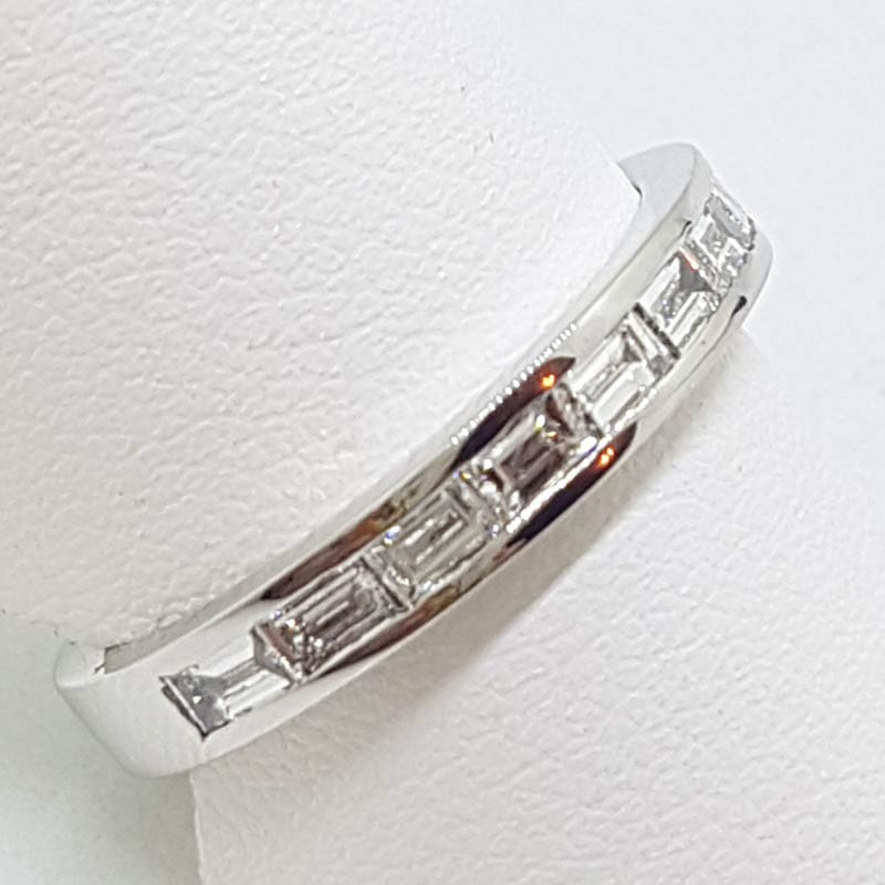 18ct White Gold Baguette Diamond Eternity / Wedding Band / Ring