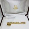 18ct Yellow and White Gold Two Tone Tie Clip with Pearl