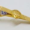 22ct Yellow Gold Ornate Filigree Tie Clip / Tie Bar