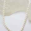 9ct Yellow Gold Clasp on Pearl Strand / Necklace