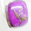 Sterling Silver Large Square Purple Mohave Turquoise Ring