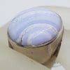 Sterling Silver Large Round Blue Lace Agate Ring