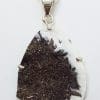 Sterling Silver Large Astropholite Pendant on Silver Chain