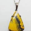 Sterling Silver Bumble Bee Jasper Pendant on Chain