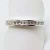 18ct White Gold Square Diamonds Channel Set Wedding / Eternity / Band Ring
