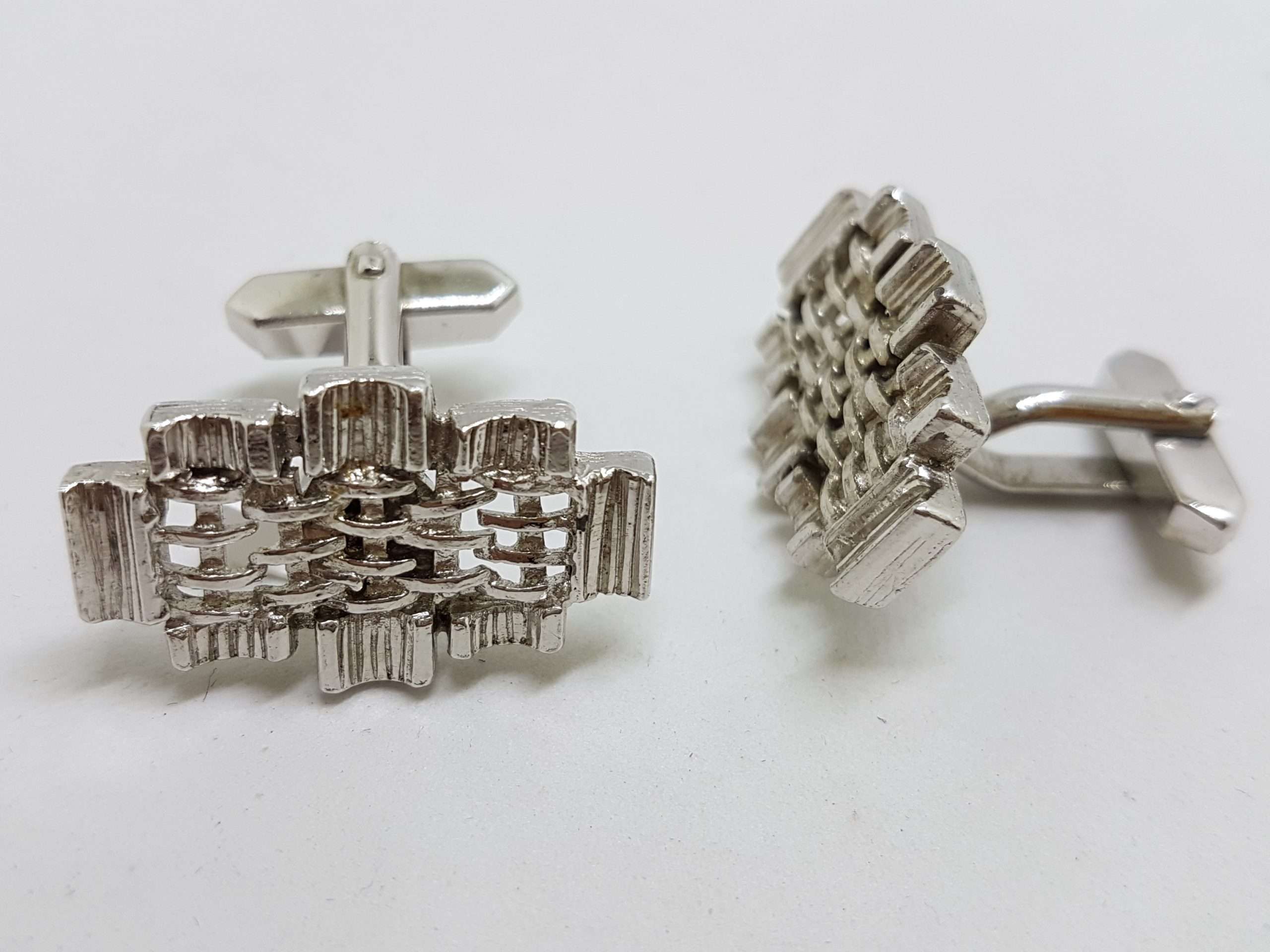 20200901_203737 Vintage Costume Silver Plated Cufflinks - Unusual