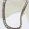 Sterling Silver Marcasite and Mother of Pearl Collier Chain / Necklace