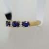 10ct Yellow Gold Natural Sapphire and Diamond Eternity Ring