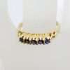 9ct Yellow Gold Natural Sapphire Eternity Ring