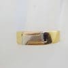 18ct Yellow, White and Rose Gold - Three Tone - Gents Ring