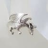 Sterling Silver Large Dragon Ring