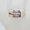 Sterling Silver Heavy Open Design Band Ring - Gents / Ladies