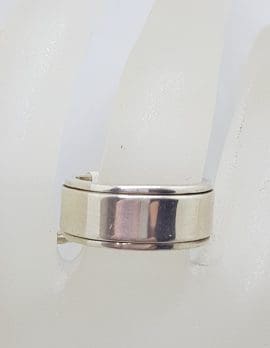 Sterling Silver Heavy Spinner Band Ring - Ladies / Gents