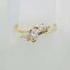 18ct Yellow Gold Marquis Diamond Cluster Ring